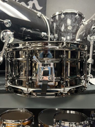 SJC Custom Drums 14x6.5” Nickel Over Steel Snare Drum - Picture 3 of 6
