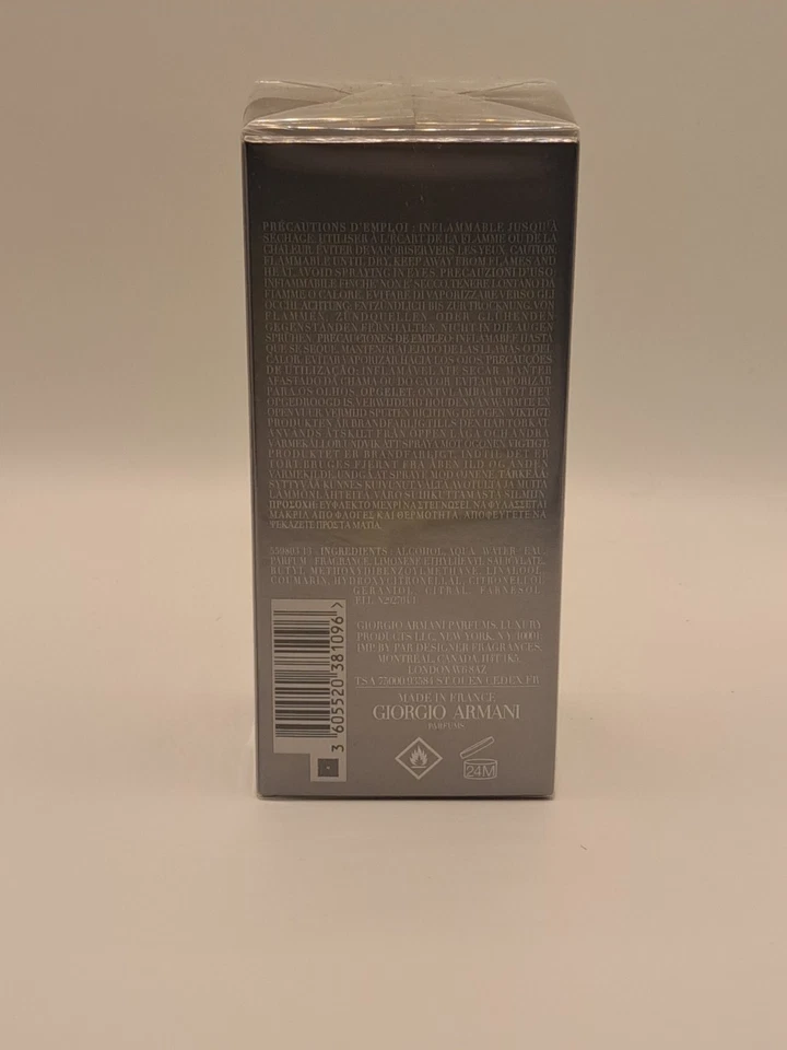 Emporio Armani 男士钻石 2.5 盎司淡香水喷雾 Pour Homme 全新 — 第 3/4 张图片