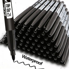 6pcs Permanent Marker Pen Set Waterproof Ink Sketch Drawing Markers - NEW