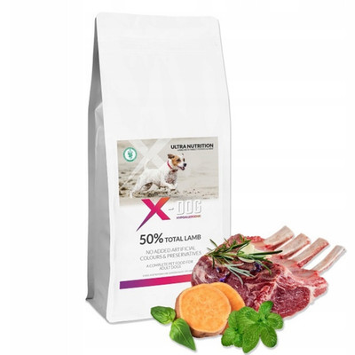 Hypoallergenes Hundefutter Trockenfutter Hund 12kg  Getreidefrei Lamm X-DOG