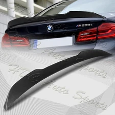 For 2017-2023 BMW 5-Series G30 G38 W-Power Carbon Look Rear Trunk Spoiler Wing