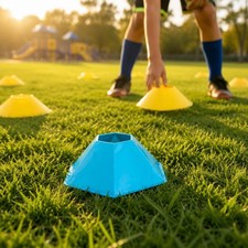 Cono de entrenamiento deportivo hexagonal equipo deportivo facetado