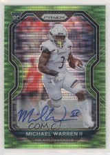 2020 Panini Prizm Rookie Neon Green Pulsar Michael Warren II #345 Auto 1b8
