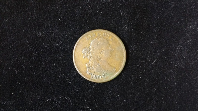 1804 United States Half Cent – Draped Bust – Spiked Chin