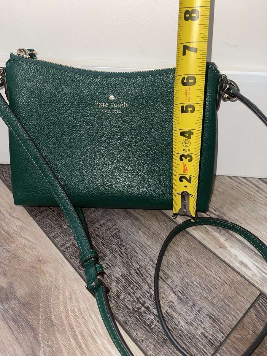 Kate Spade New York Kelly Green Pebbled Crossbody Bag Adjustable