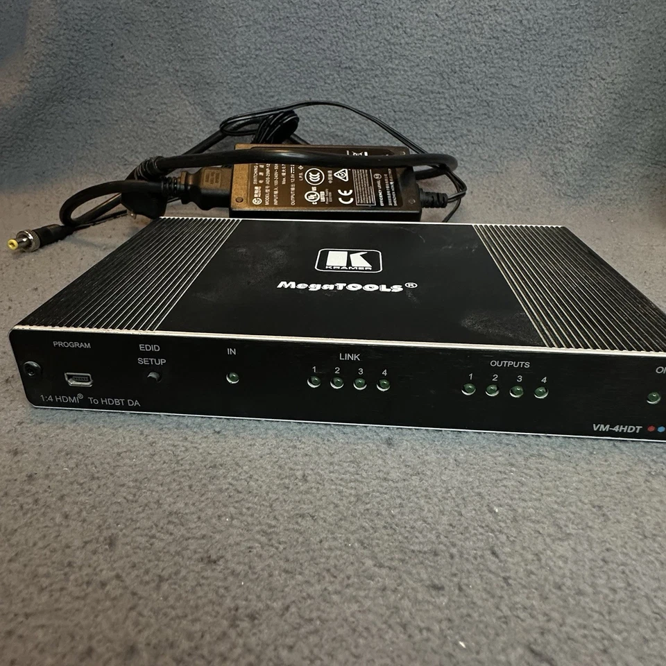 Kramer VM-4HDT 1:4 UHD 4K HDMI over HDBaseT Distribution Amplifier (G82) - Image 4 of 4