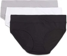 Warners Blissful Benefits Microfiber Hipster Underwear #RU4963W 3 Pk Sz SMALL