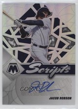 2022 Panini Mosaic Scripts Holo Prizm Jacob Robson #SC-JAC Auto 09wc