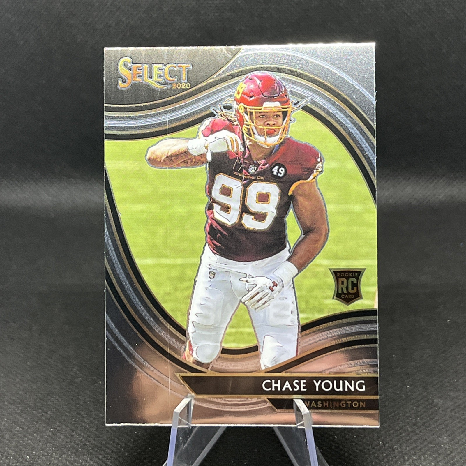 2020 Panini Select #364 Chase Young Field Level Rookie Commanders Rc