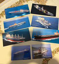 Mitsui O.S.K. Lines Ship Postcards x 8 Unposted