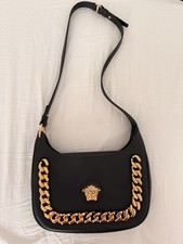 Versace La Medusa Handtasche Schwarz Echtlede...