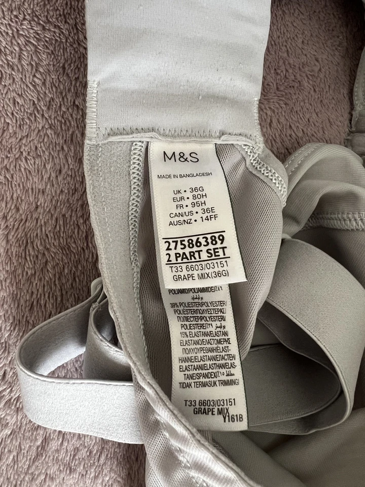 Marks & Spencer Good Move High Impact Sport-BH mit Bügel x 4 Größe 36G - Bild 3 von 4