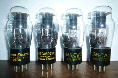 Western Electric 293A Vakuumröhren 4 Stück getestet GEBRAUCHT JP