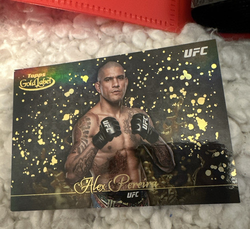 Alex Pereira #GSP-29 2024 Topps Gold Label UFC Gold Splatter card