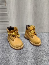 Timberland Boy Toddler Boots 4M Brown Nubuck Waterproof Lace Up Comfort Shoes