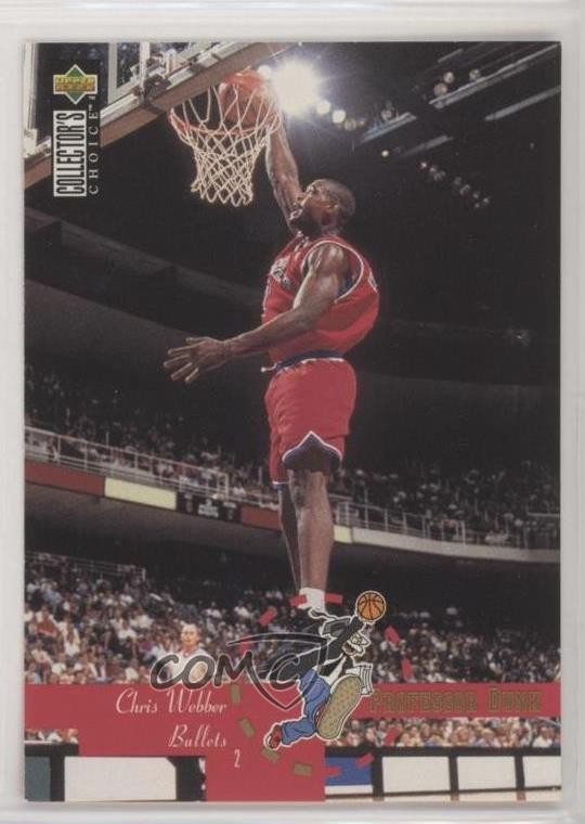 1995 Collector's Choice International French I Professor Dunk Chris Webber 0q3