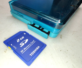 Nintendo 3DS Handheld System Aqua Blue Teal, Tested, Charger Included, No Stylus