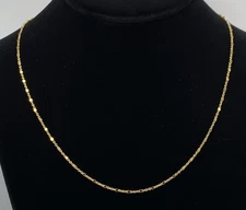 Giani Bernini 18K Gold over Sterling Beaded Nugget Chain, 20", NWT, $115 MSRP