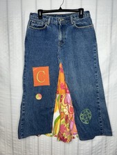 Polo Ralph Lauren Co. Denim Jean Skirt VTG 80 90s Women  s Size 8 Hippie Style