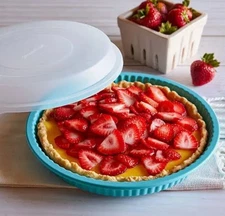 Pampered Chef Tart Pan with Lid NEW in Box