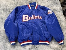 Baltimore Bullets Hardwood Classics Bomber Jacket Size XXL NBA