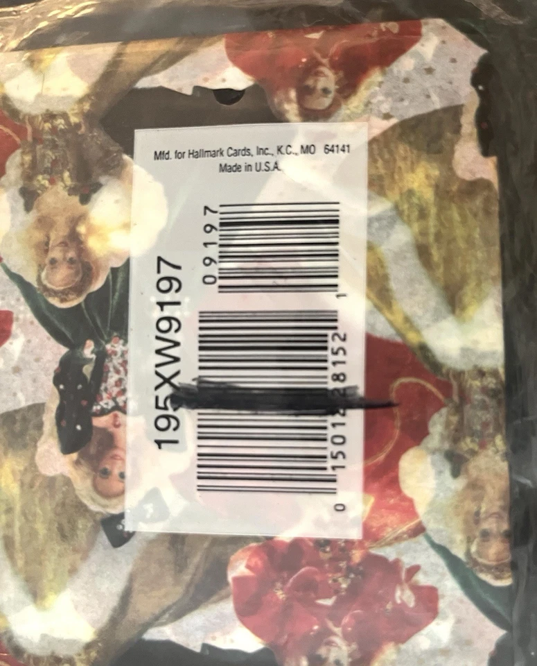 Vintage 1995 Hallmark Holiday Barbie Doll Christmas Tissue Gift Wrap Paper - New - Image 3 of 4