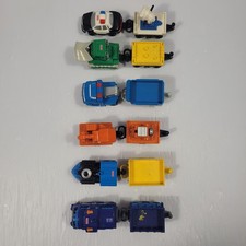 GeoTrax Misc City Vehicles  Lot 12  Police Spotlight Excavator Train Bulldozer