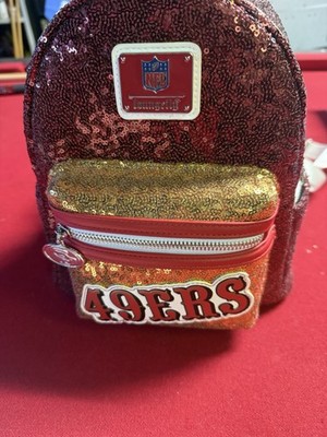 Loungefly NFL San Francisco 49ers Loungefly Sequin Mini Backpack Rare NFL Bag NFL-49ERS-144.jpg main image 3