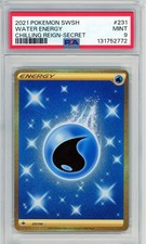 2021 POKEMON SWSH #231 WATER ENERGY MINT PSA 9 CHILLING REIGN SECRET on eBay