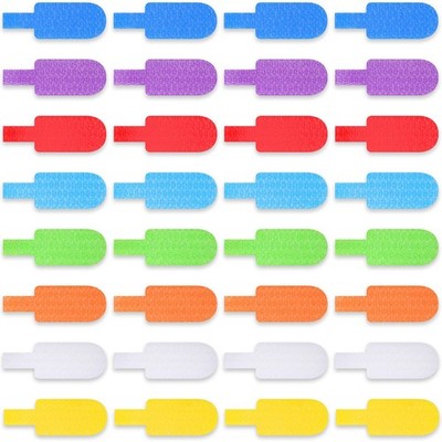 Outus 50 Pcs Cable Labels Multi Color with Writable Surface small, Multicolor