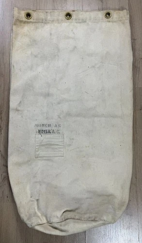 Vintage US Navy Style Military Duffle Bag White Canvas Sea Duffle Bag WW2 era