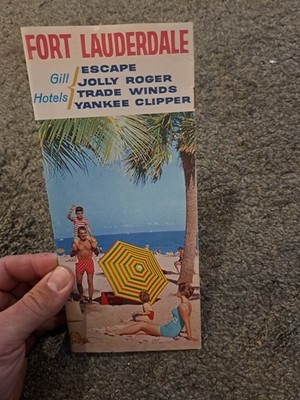 Vintage Brochure Fort Lauderdale Florida Escape Jolly Roger Trade Winds Hotels