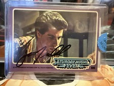John Travolta 1978 Saturday Night Fever Signed Trading Card COA