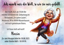 Lustige Einladungskarten Geburtstag 50,60,70 ...