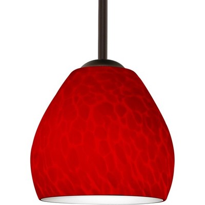 Besa Lighting 1TT-4122RC-LED-BR Bolla LED Bronze Stem Pendant Ceiling Light