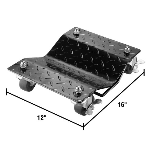 6000LB Heavy Duty Car Dolly Set of 4 Roller Wheel Casters Vehicle Tire Skates - Picture 2 of 9