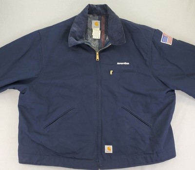 Carhartt Detroit Jacket J209 DNY 3XL Navy Blue USA AmeriGas