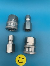   Hotop 2 Sets NPT 3/8 Inch Stainless Steel Male and Female Quick Connector Kit
