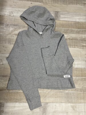 calvin klein waffle knit hoodie