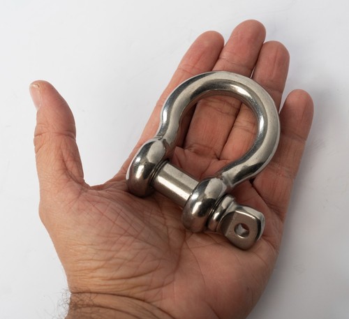 10-Ten 1/2" Marine Bow Shackle Clevis Ring 316 Stainless Steel Sailboat Rigging - Picture 11 of 11