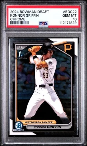 2024 Bowman Draft Konnor Griffin #BDC22 Chrome RC 🔥PSA 10🔥GEM MINT🔥