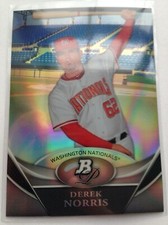 2011 Bowman Platinum Prospects Derek Norris Nationals BPP47 Rookie RC Low S&H