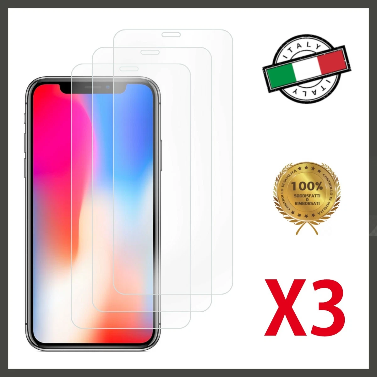 PURO Pellicola proteggi schermo in vetro temperato per Apple iPhone Xs Max (6.5) trasparente