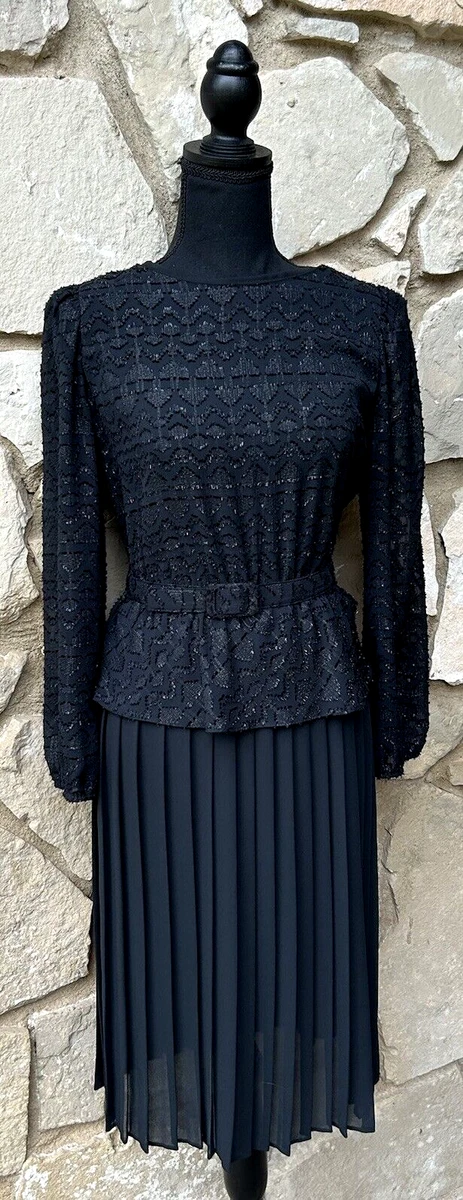 Black Cocktail Regular Size Vintage Dresses for Women for sale
