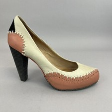 Terra Plana Slipper Court hochhackig Retro-Stil Boho Hippie Anzugschuhe 38 UK5