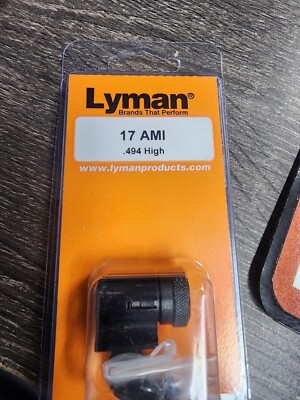 Lyman Tunnel 17 AMI 17AMI .494'' high Target Globe front sight New with Discs