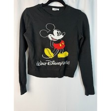 Disney Classic Mickey Mouse Walt Disney World Graphic Knit Sweater Youth Large