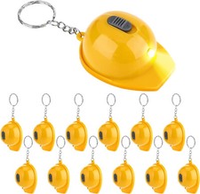 Bonuci 10 Pcs Construction Party Favors Mini Flashlight Keychain Miniature Cons