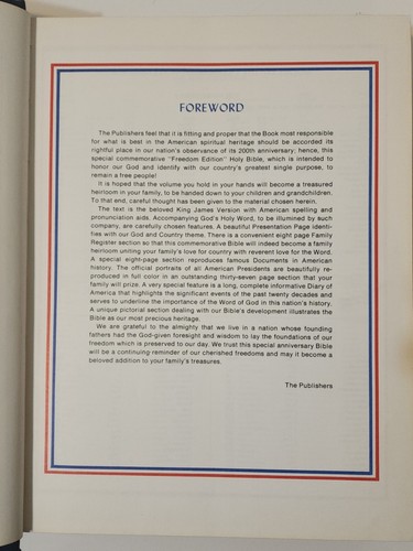 Bible King James Version American Revolution Bicentennial Commemorative Edition - Imagen 6 de 8