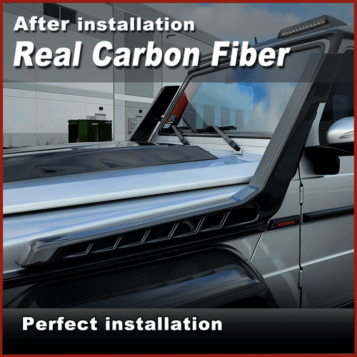 For Benz G Wagon W463 G500 G550 G55 G63 G65 04UP Air Intake Snorkels REAL CARBON - Picture 14 of 14